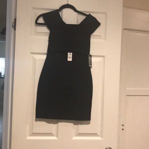 Black off shoulder dress